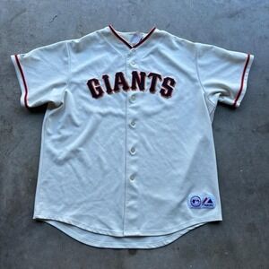 Vintage majestic San Francisco Giants white baseball jersey Size XXL